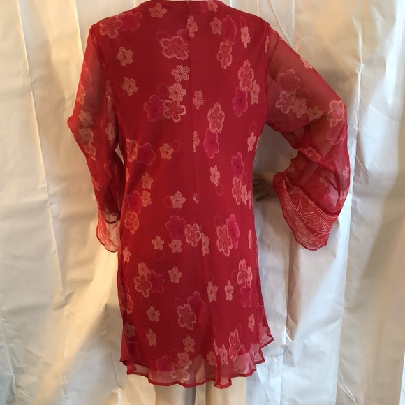 Victoria Holley 100% Silk fully lined Tunic. Size 14 - Picture 2 of 5